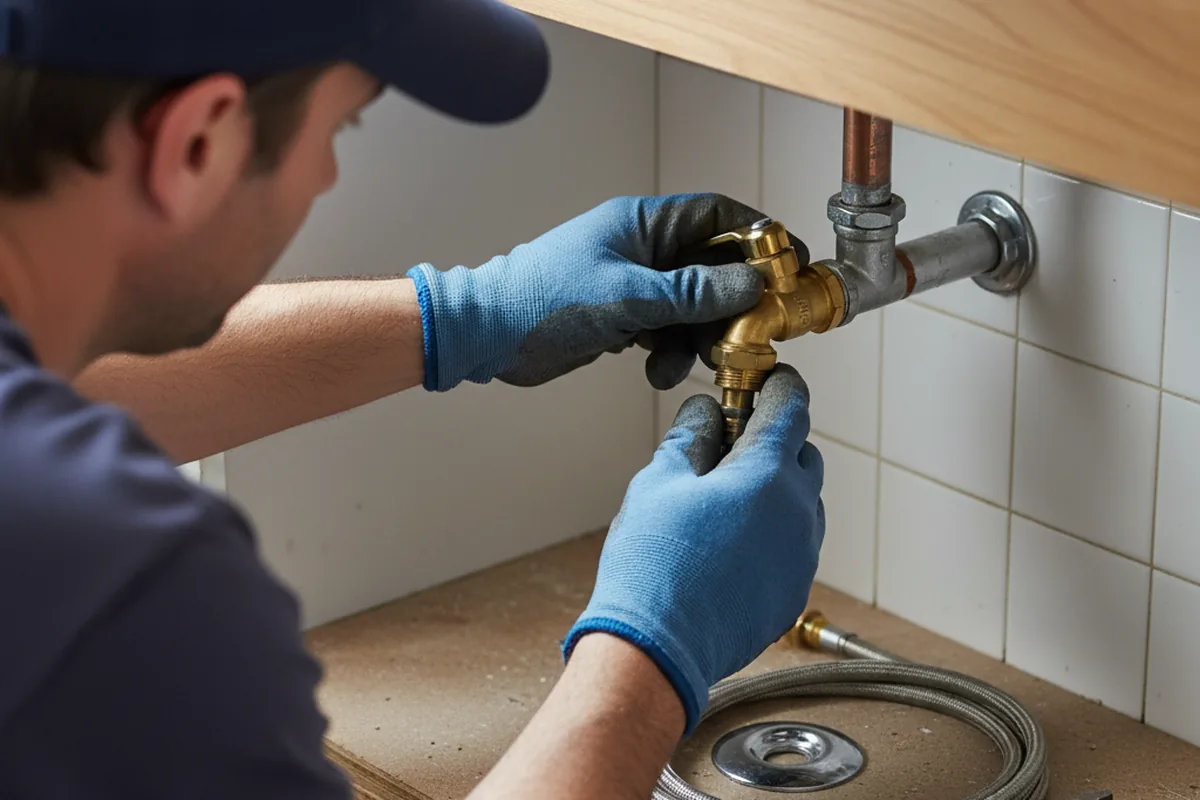 Shutoff valve and fitting work during Faucet and Fixture Repair in Marionville